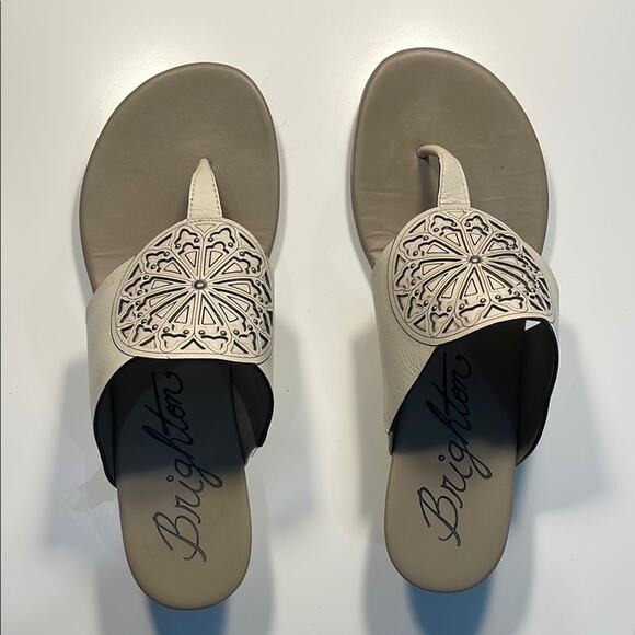 BRIGHTON Resort Sandals – Ferrara Cream, Sz 9, EUC - Picture 2 of 6